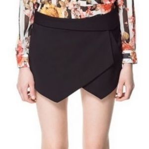 Zara Black Envelope Skort
